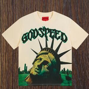 Men's Cream Short Sleeve Godspeed